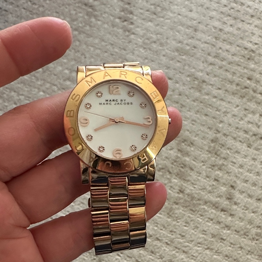 Marc By Marc Jacobs Amy Ladies Watch MBM3056 Gold/Rose Gold - Picture 8 of 8